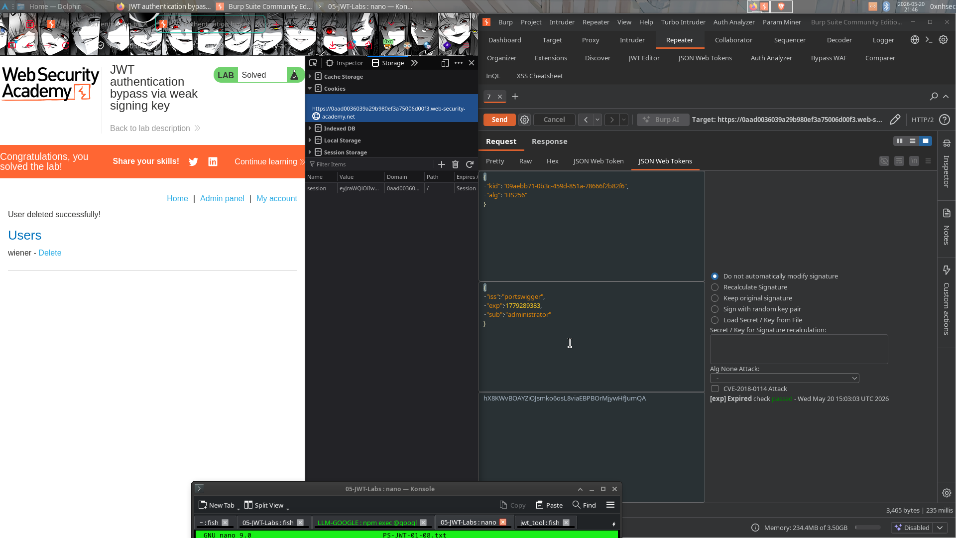 JWT XSS PoC